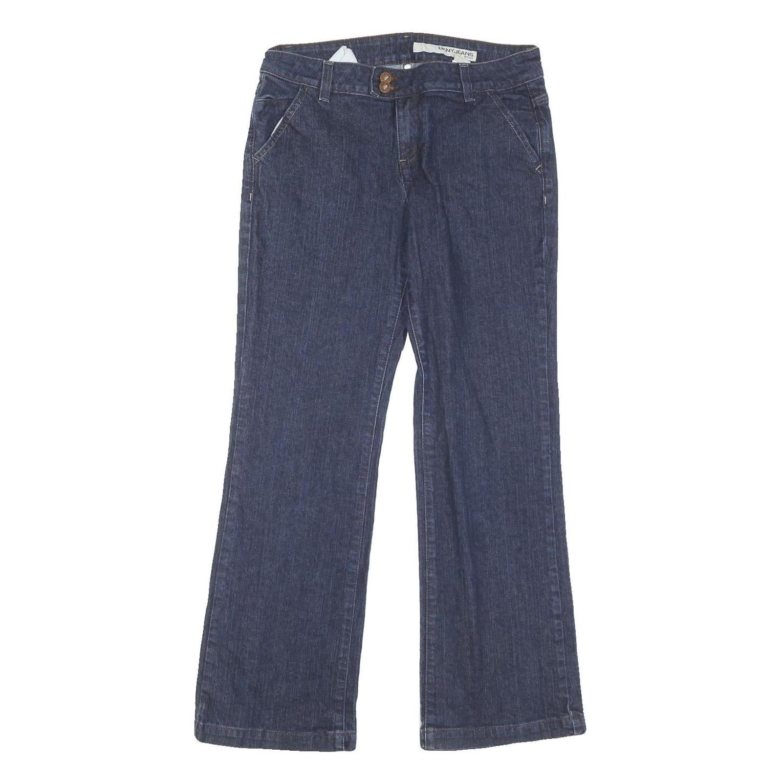 DKNY Womens Regular Fit Blue Denim Jeans W30 L29 Zip Closure Classic Style Refurbished - N/A refurbished available on Cerqular