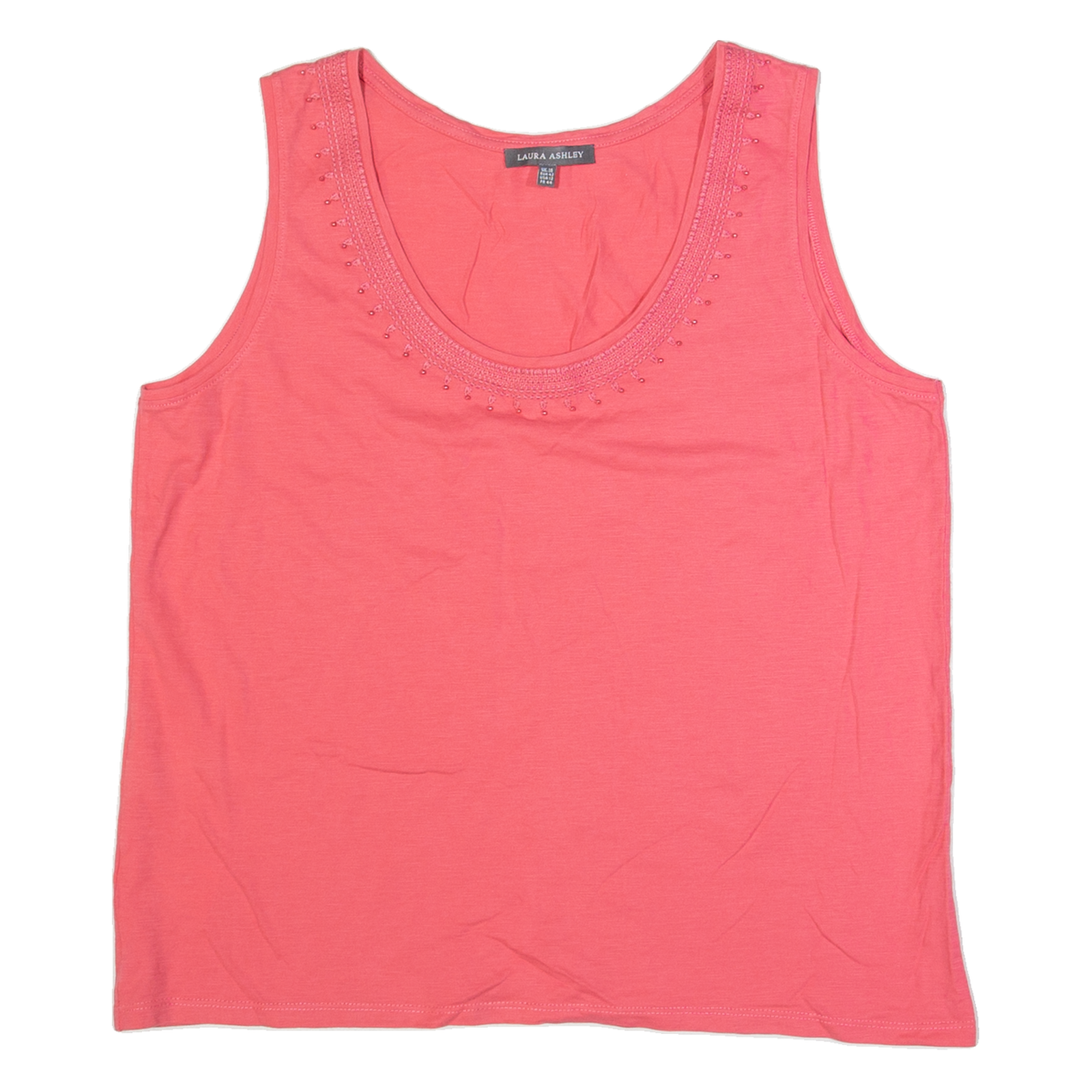 LAURA ASHLEY Womens Vest Pink Sleeveless UK 14 Refurbished - N/A refurbished available on Cerqular