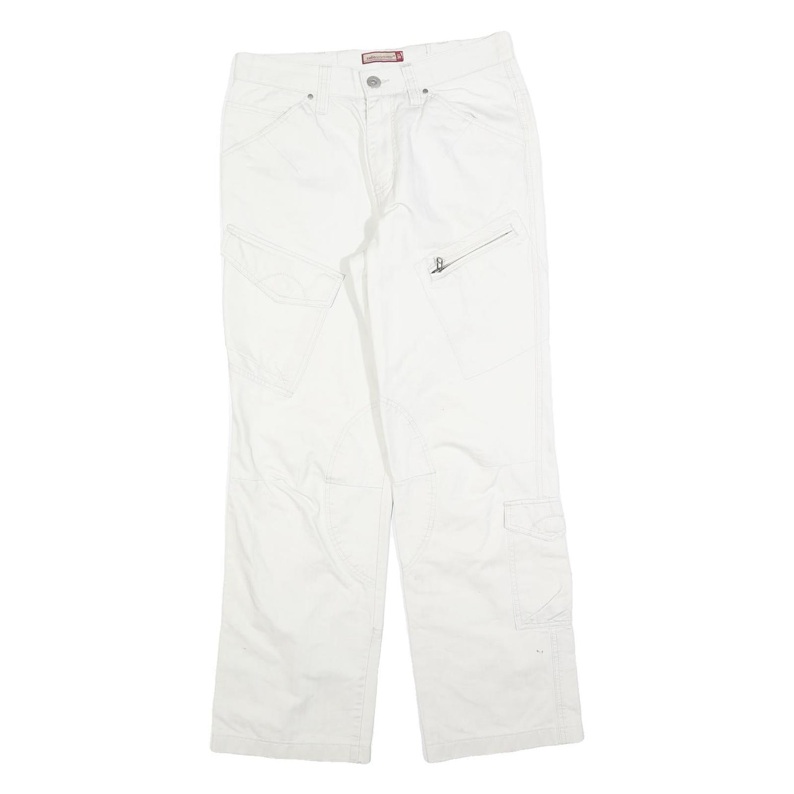Buy CELIO SPORTSWEAR Womens Cotton Blend White Regular Fit Straight Trousers W30 L30 Refurbished - $20.79 CELIO SPORTSWEAR Womens Cotton Blend White Regular Fit Straight Trousers W30 L30 Refurbished - N/A refurbished available on Cerqular