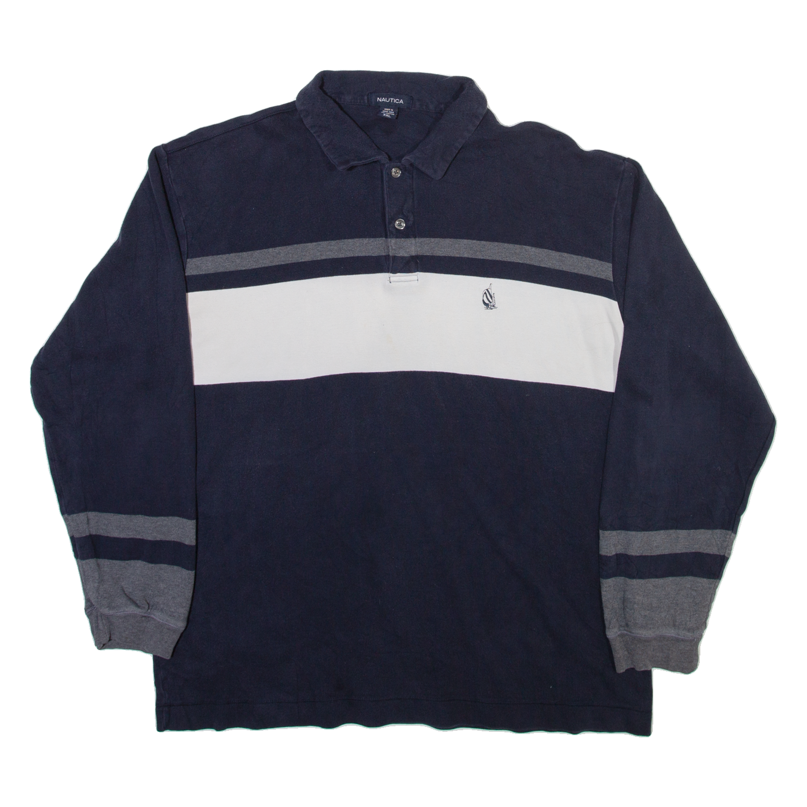 Buy NAUTICA Mens Polo Shirt Blue Colourblock Long Sleeve 2XL Refurbished - $41.59 NAUTICA Mens Polo Shirt Blue Colourblock Long Sleeve 2XL Refurbished - N/A refurbished available on Cerqular