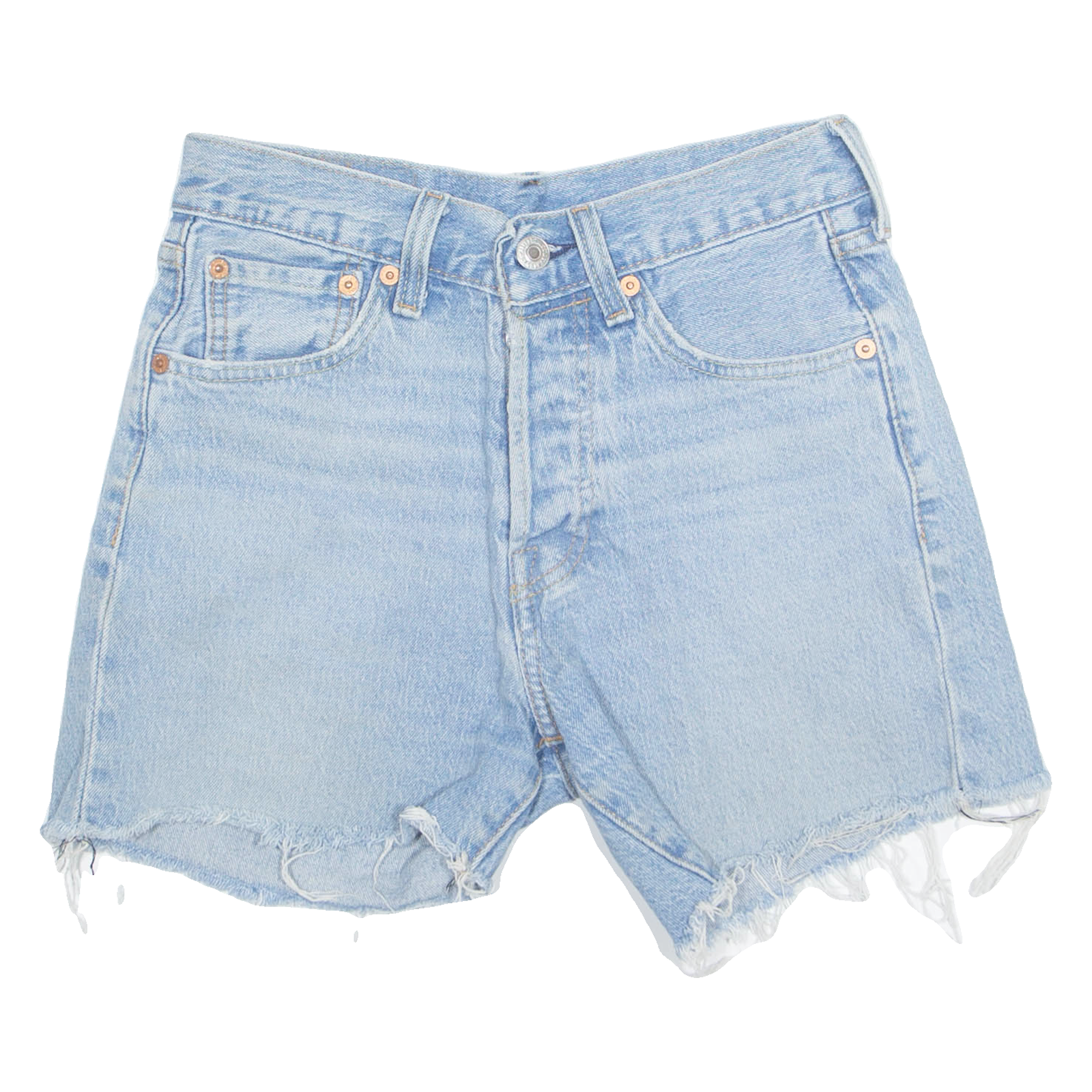 LEVI'S Cut Off Premium E Womens Denim Shorts Blue XS W27 Refurbished - N/A refurbished available on Cerqular