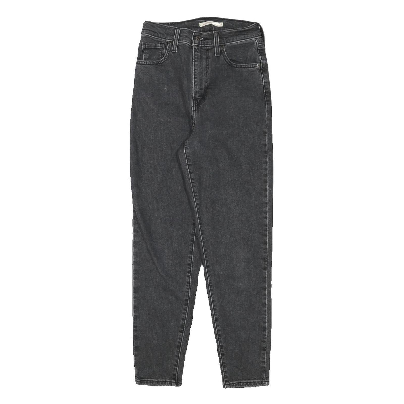 LEVI'S Womens Slim Black Denim Jeans W24 L26 Zip Closure Stylish Refurbished - N/A refurbished available on Cerqular