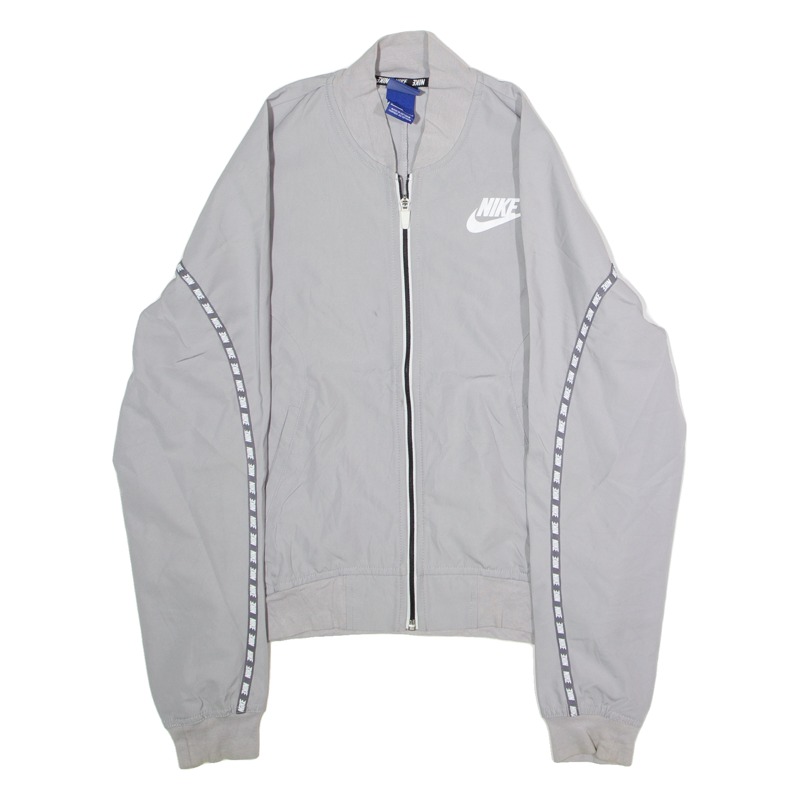 NIKE Mens Track Jacket Grey S Refurbished - N/A refurbished available on Cerqular