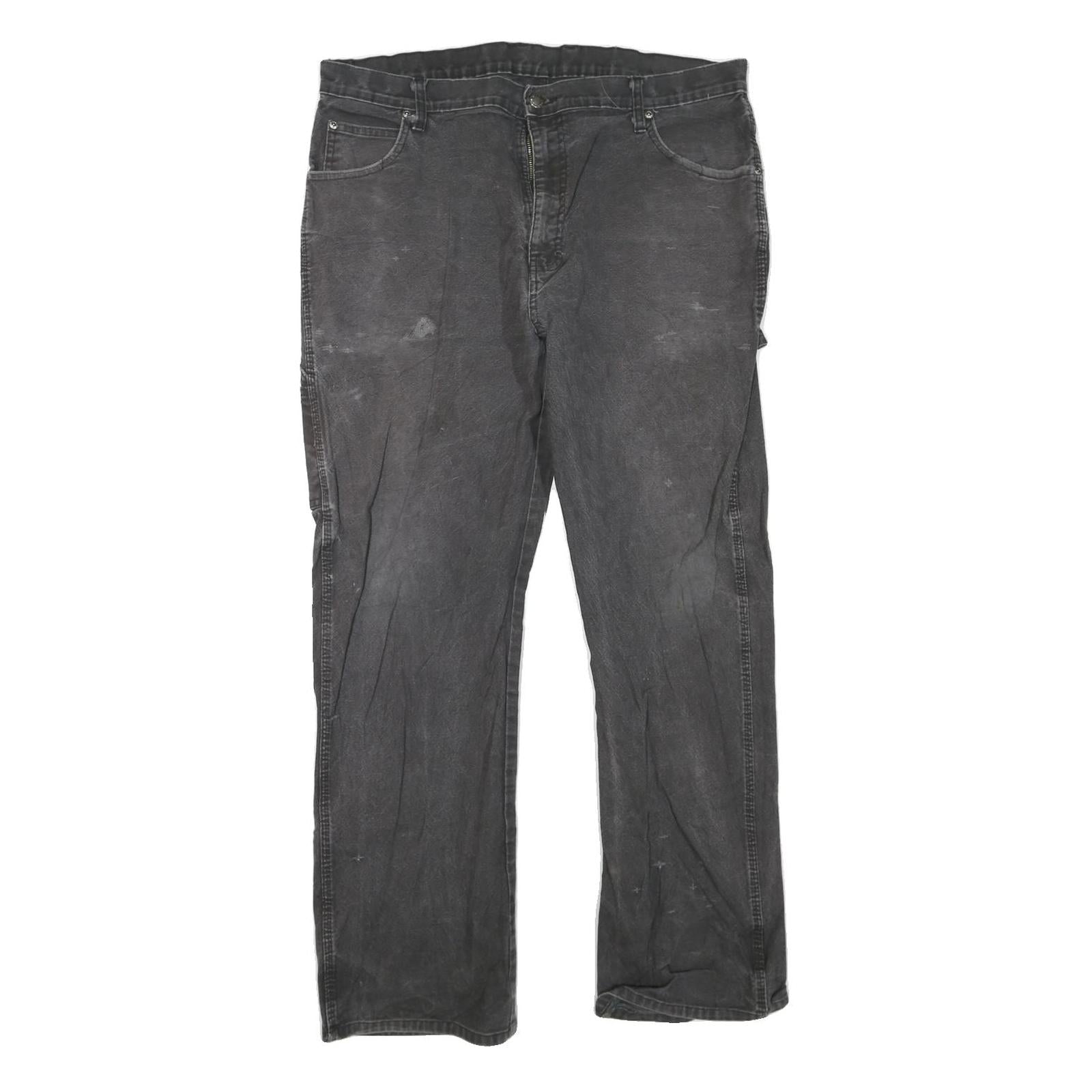 DICKIES Mens Regular Fit Black Denim Jeans W38 L32 Workwear Zip Closure Refurbished - N/A refurbished available on Cerqular