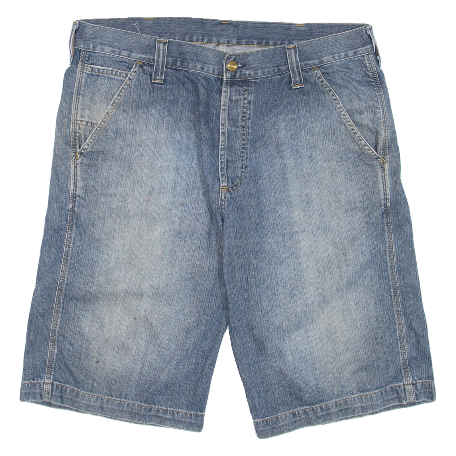 CARHARTT Mens Jorts Shorts Blue M W33 Refurbished - N/A refurbished available on Cerqular
