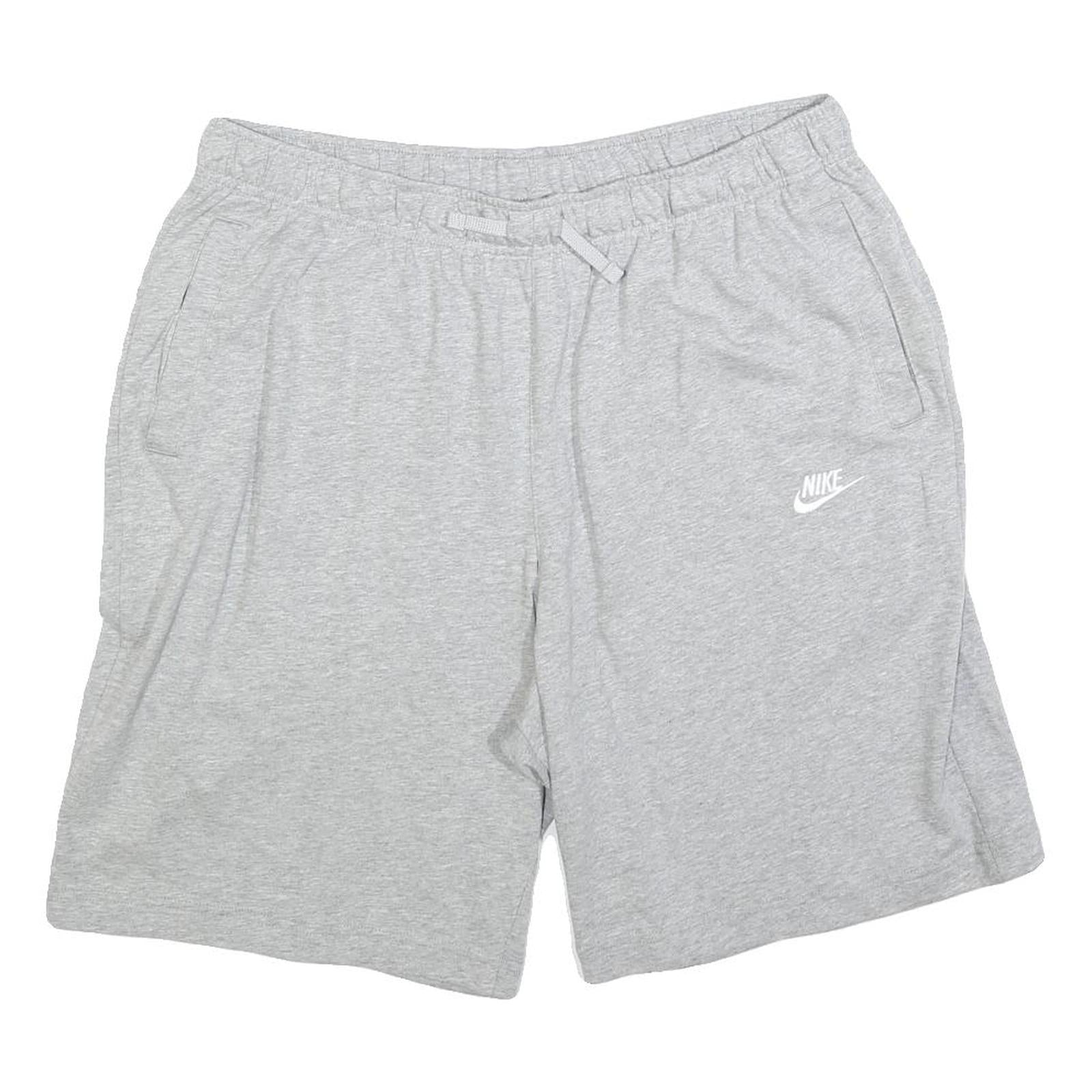 NIKE Mens Shorts Grey XL W34 Cotton Blend Casual Plain Comfort Refurbished - N/A refurbished available on Cerqular