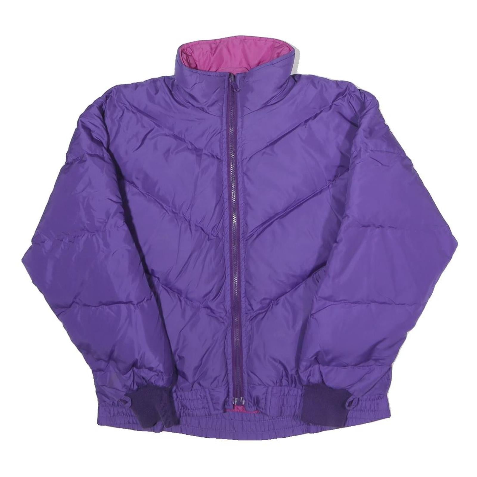 EMS Womens Purple & Pink Puffer Jacket S Nylon Zip Outdoor Warm Refurbished - N/A refurbished available on Cerqular