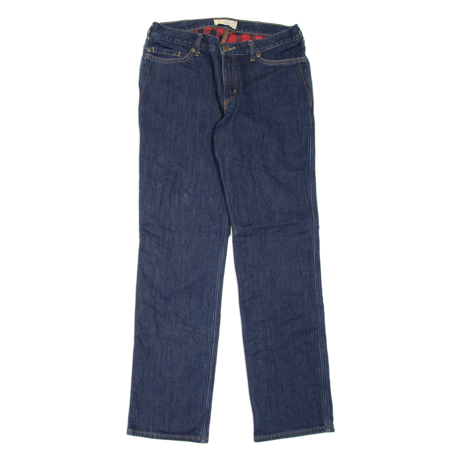 CARHARTT Blanket Lined Workwear Womens Jeans Blue Regular Straight W31 L32 Refurbished - N/A refurbished available on Cerqular