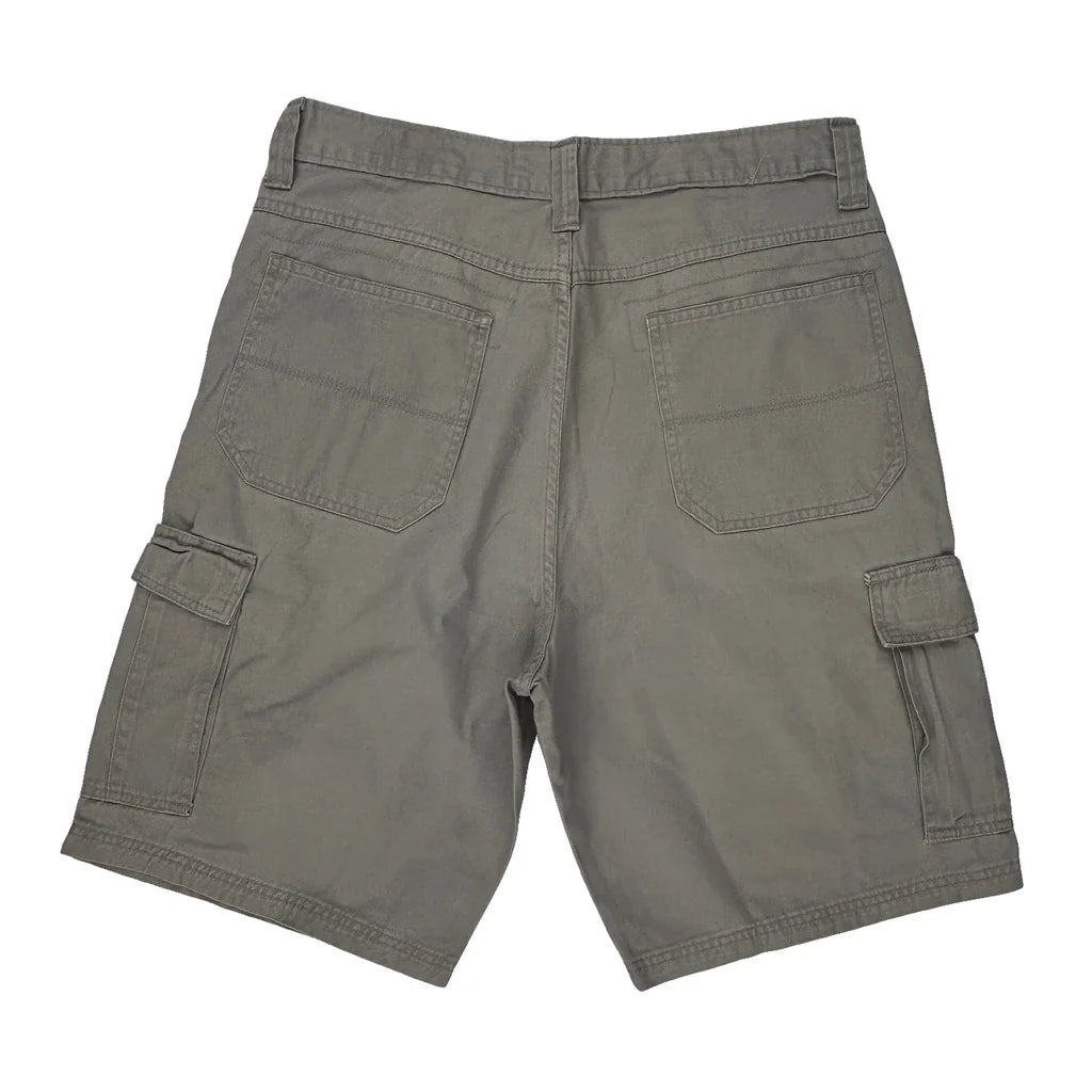 Wrangler Cargo Shorts - 36W 10L Grey Cotton Refurbished - Thrifted (note: this is a term often used to describe second- refurbished available on Cerqular