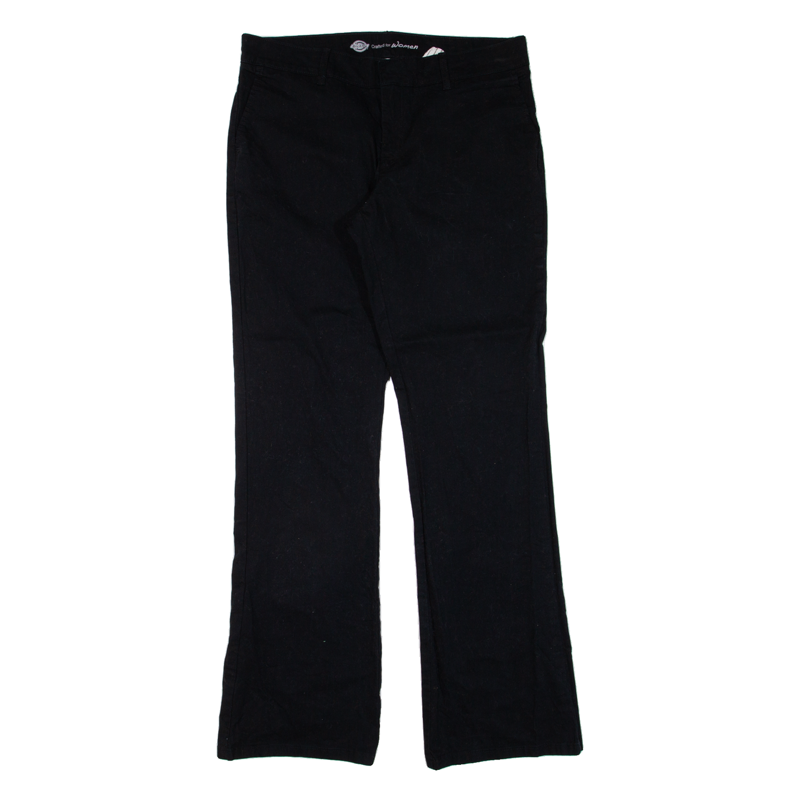 DICKIES Workwear Womens Trousers Black Slim Bootcut W34 L32 Refurbished - N/A refurbished available on Cerqular