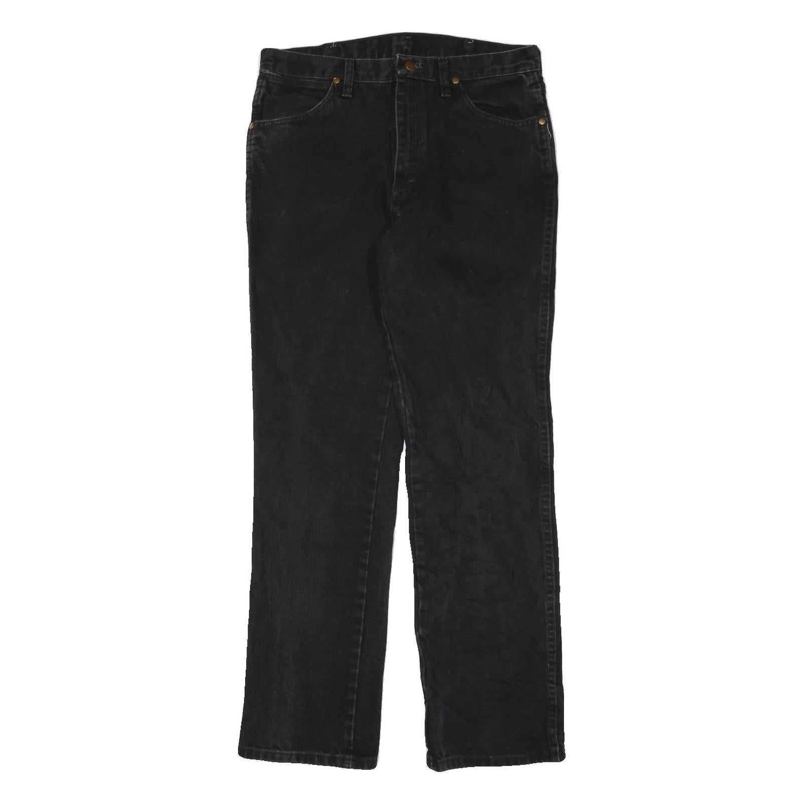Buy WRANGLER Mens Black Regular Fit Straight Denim W31 L31 Cotton Blend Zip Jeans Refurbished - $33.79 WRANGLER Mens Black Regular Fit Straight Denim W31 L31 Cotton Blend Zip Jeans Refurbished - N/A refurbished available on Cerqular