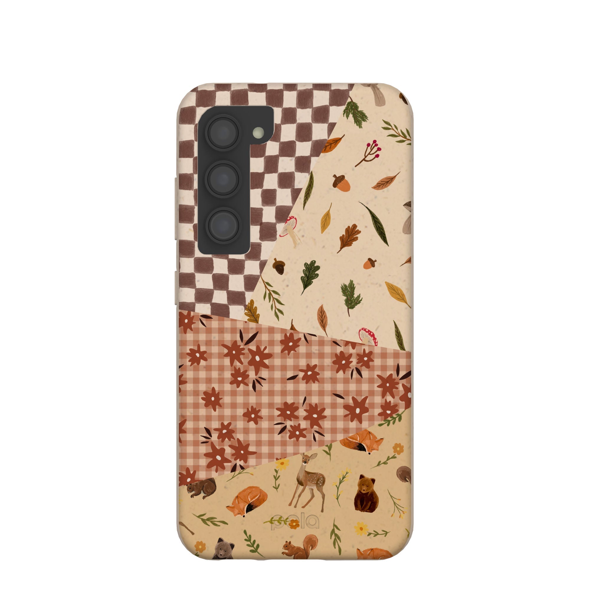 Seashell Autumn Quilt Samsung Galaxy S23 Case Refurbished - Pela Case refurbished available on Cerqular
