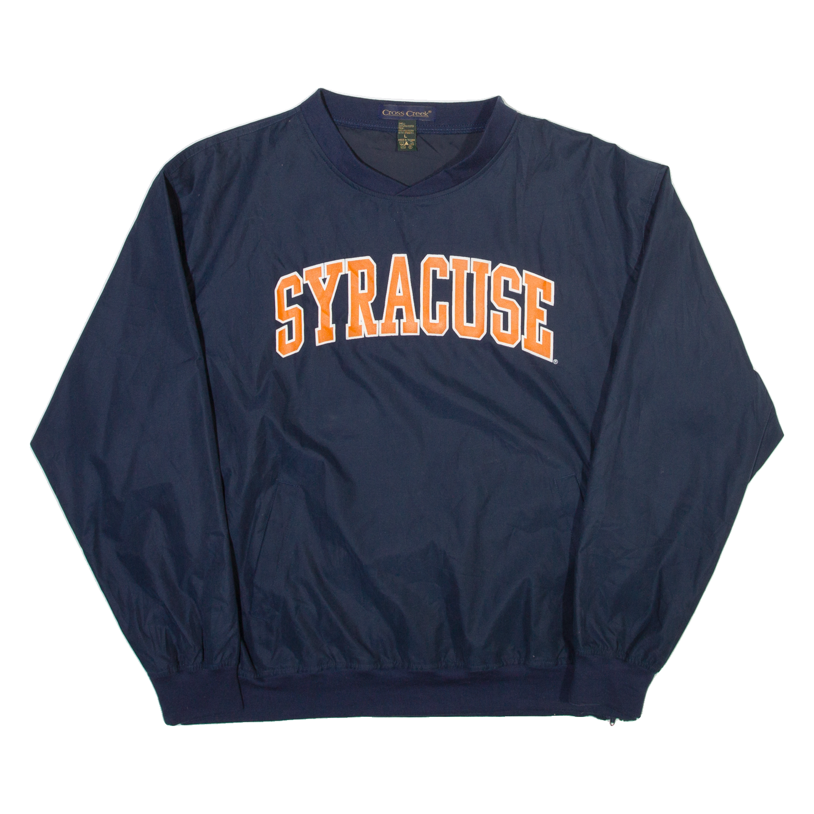 CROSS CREEK Syracuse University Mens Sweatshirt Blue V-Neck USA L Refurbished - N/A refurbished available on Cerqular