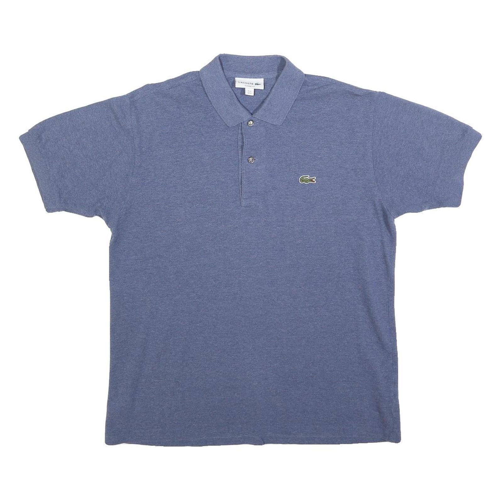 LACOSTE Mens Blue Polo Shirt M Cotton Blend Short Sleeve Classic Fit Casual Refurbished - N/A refurbished available on Cerqular