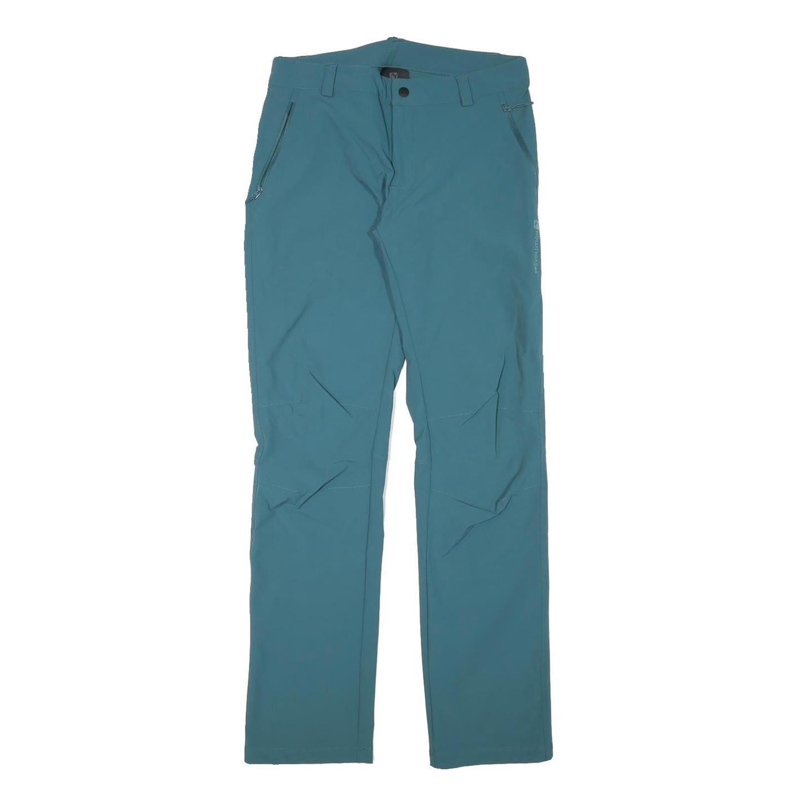 TREVOLUTION Mens Polyester Blend Blue Regular Fit Straight Leg Trousers W28 L30 Refurbished - N/A refurbished available on Cerqular