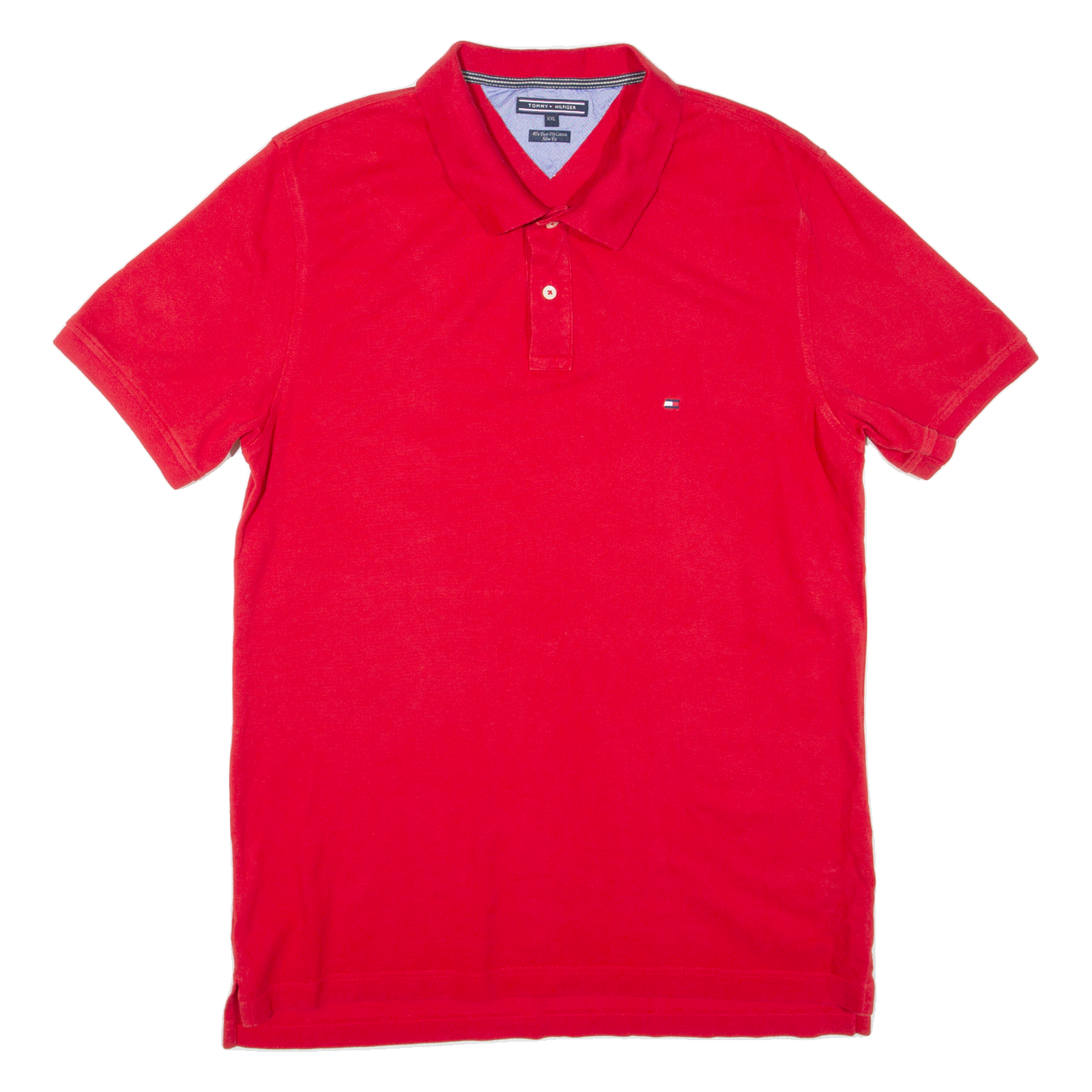 TOMMY HILFIGER Slim Fit Mens Polo Shirt Red 2XL Refurbished - N/A refurbished available on Cerqular