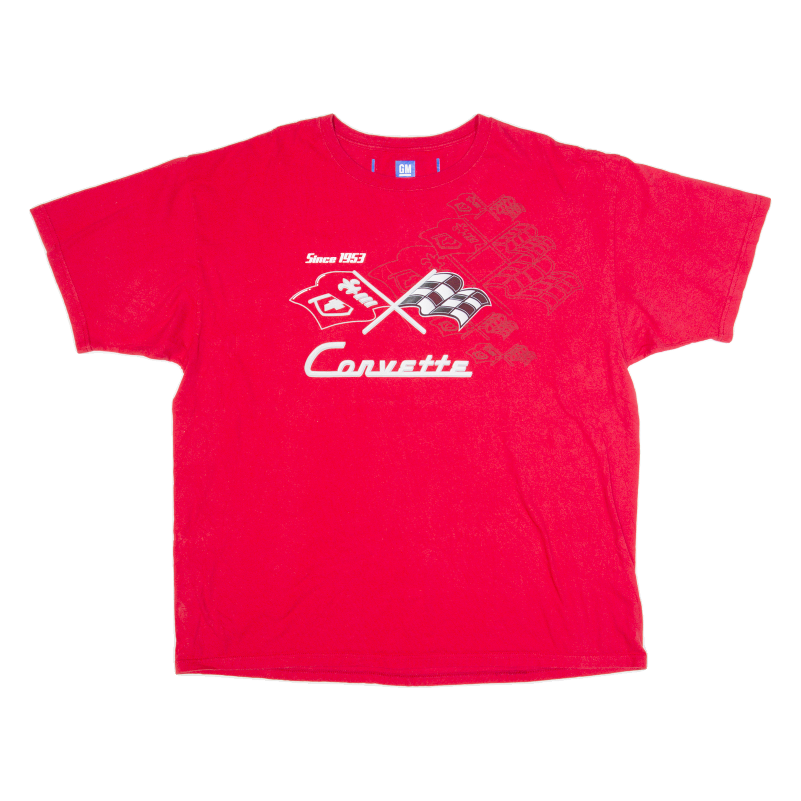 JH DESIGN Corvette Racing Mens T-Shirt Red USA 2XL Refurbished - N/A refurbished available on Cerqular