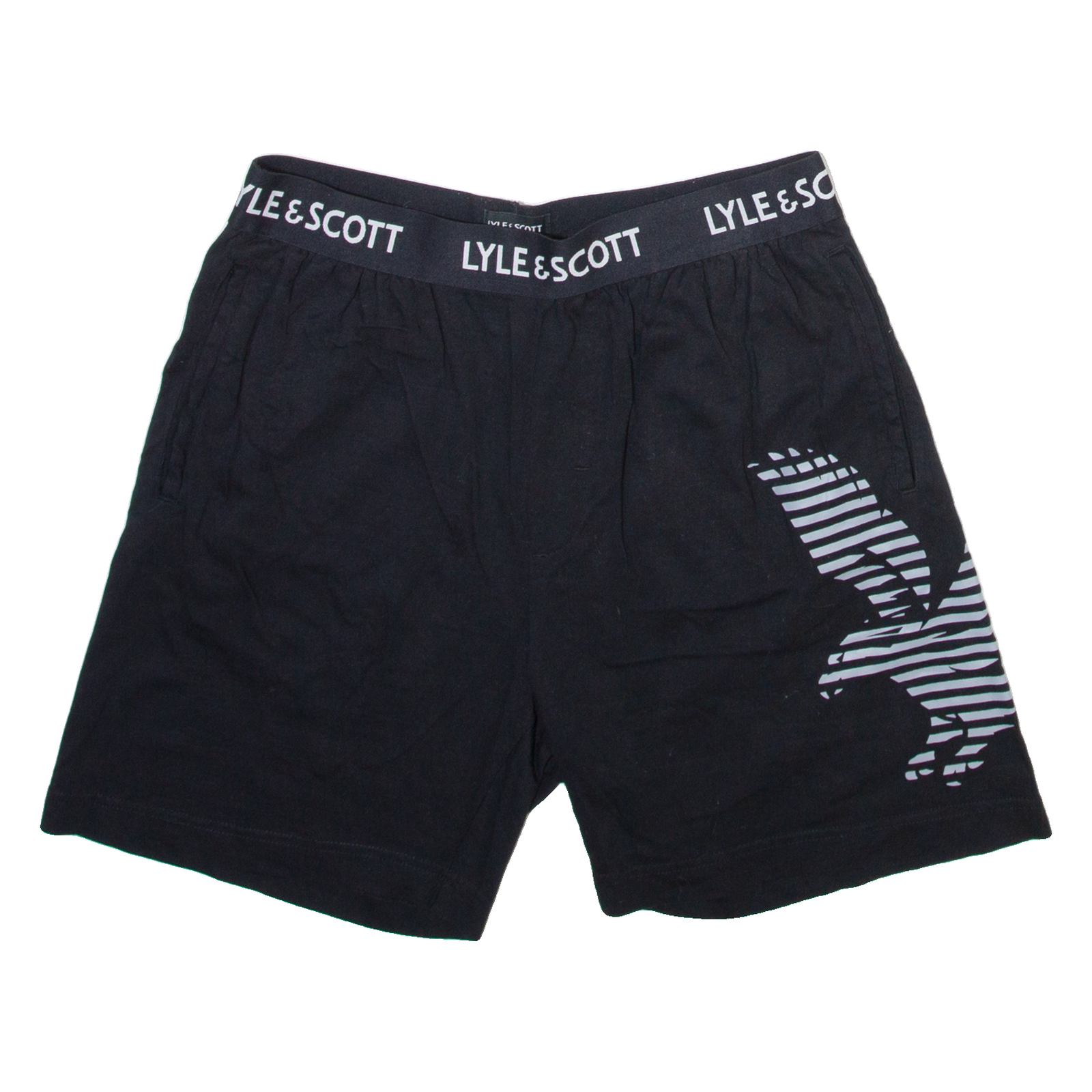 LYLE & SCOTT Mens Casual Shorts Black S W28 Refurbished - N/A refurbished available on Cerqular