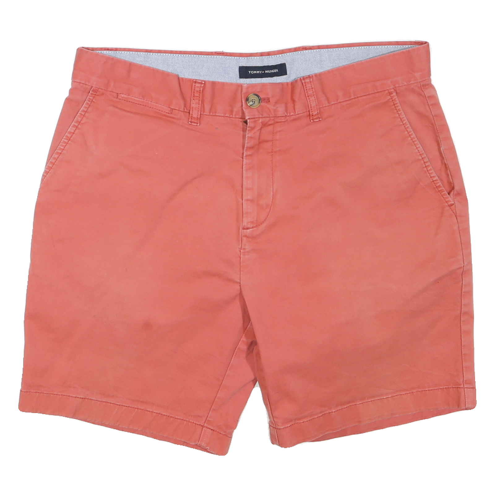 TOMMY HILFIGER Mens Shorts Red Casual Plain M W34 Summer Wear Refurbished - N/A refurbished available on Cerqular
