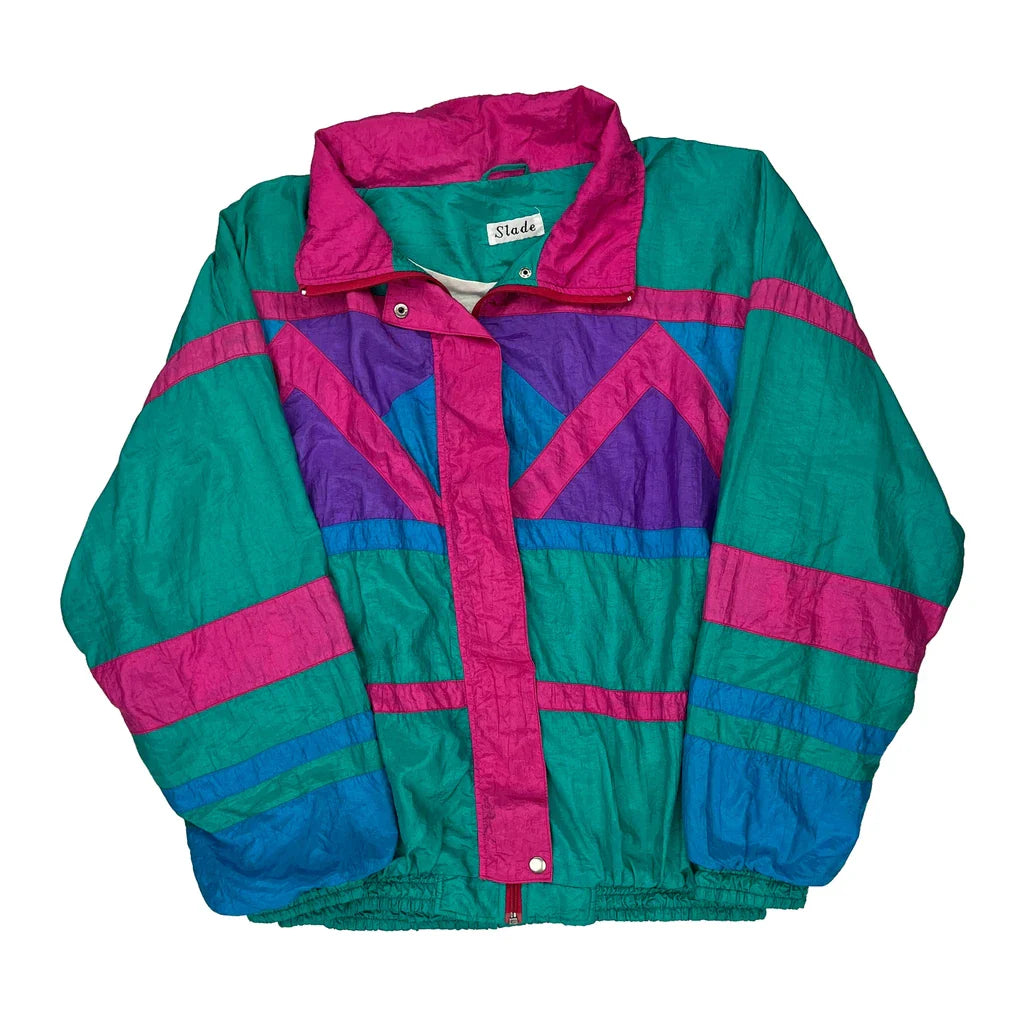 Slade Shell Jacket - XL Multicoloured Nylon Refurbished - Thrifted (note: this is a term often used to describe second- refurbished available on Cerqular