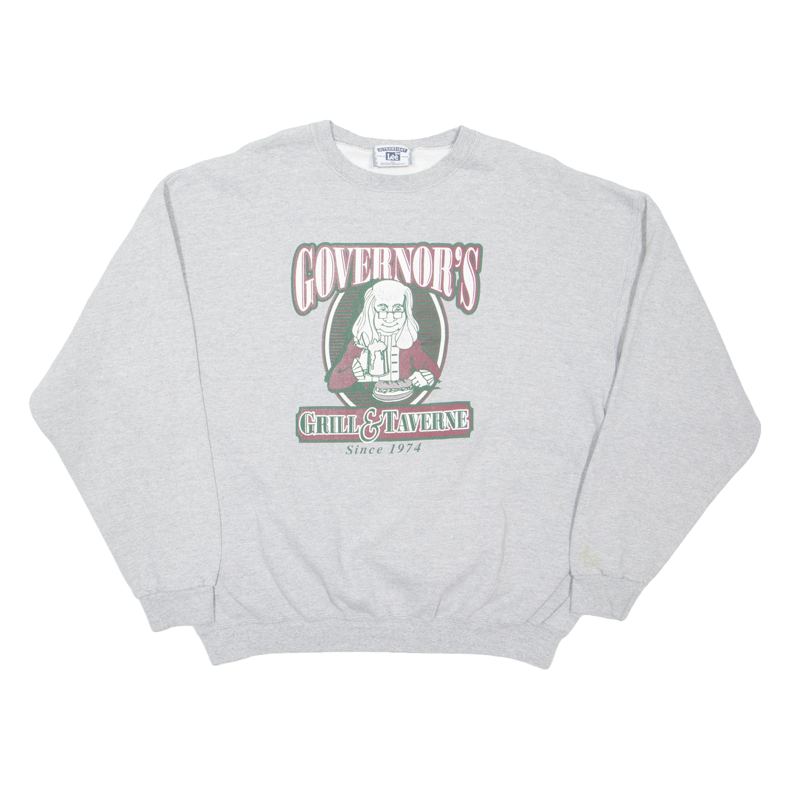 LEE Governor's Grill And Tavern Mens Sweatshirt Grey XL Refurbished - N/A refurbished available on Cerqular