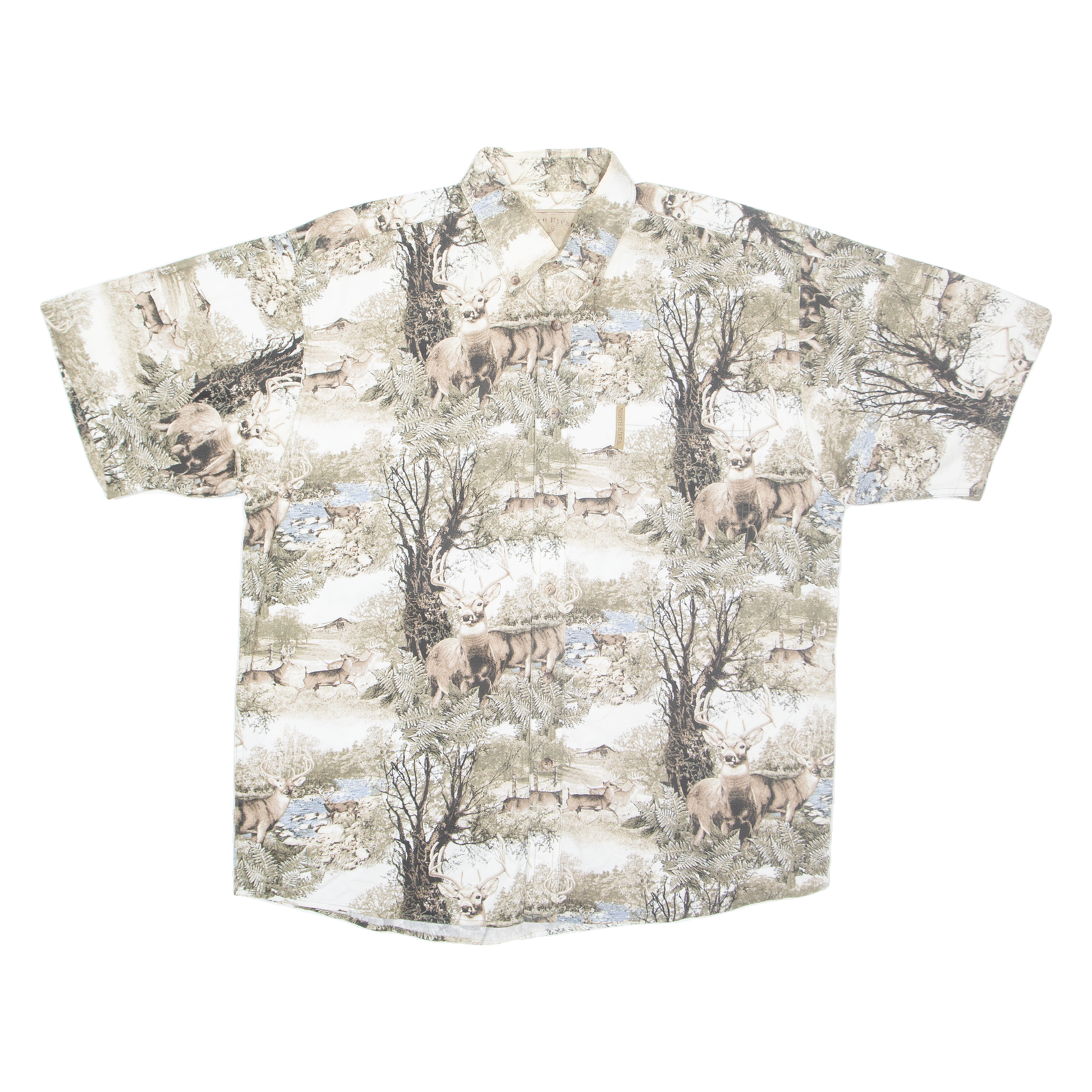 Buy NORTH RIVER Deer Mens Shirt Brown Crazy Pattern L Refurbished - $10.91 NORTH RIVER Deer Mens Shirt Brown Crazy Pattern L Refurbished - N/A refurbished available on Cerqular