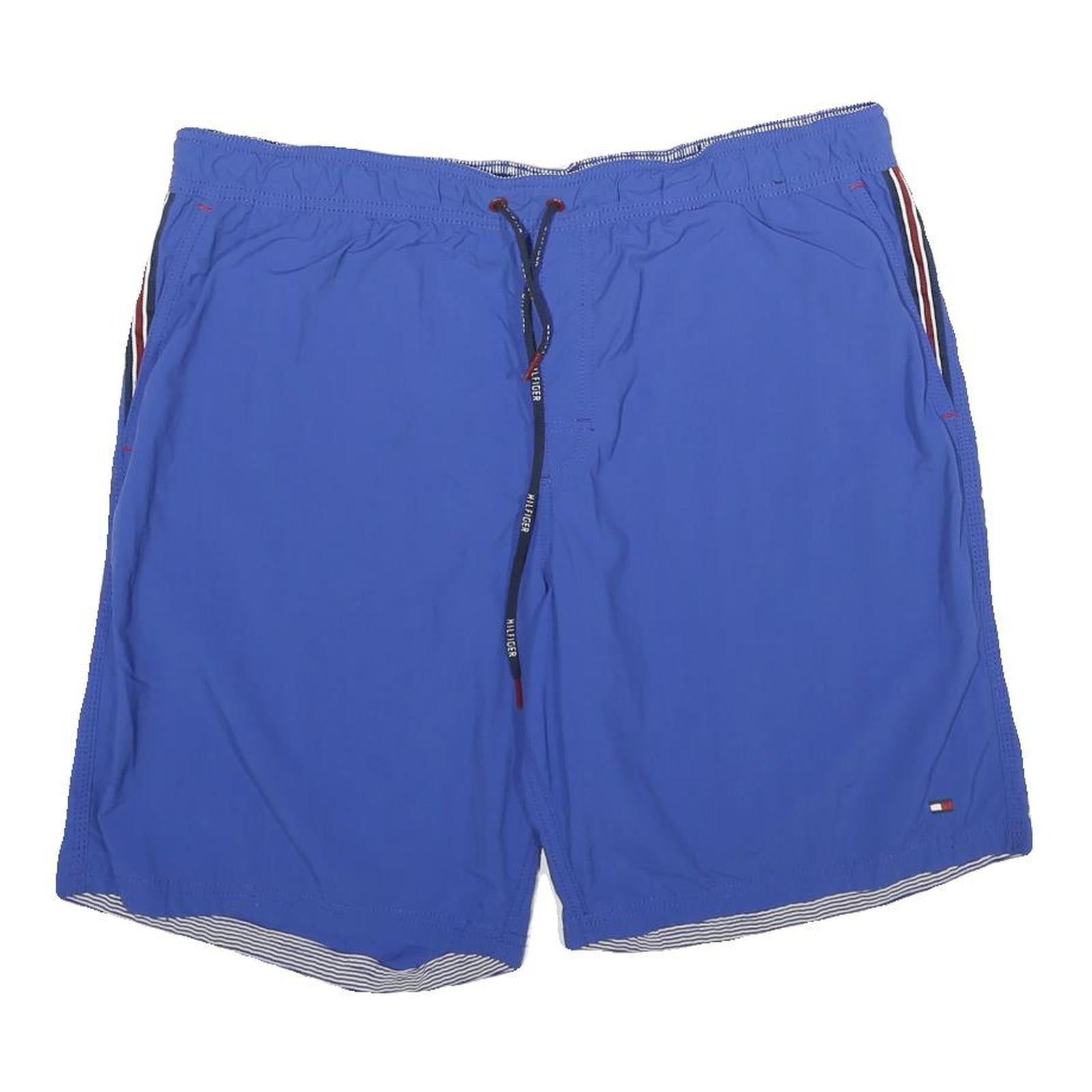 TOMMY HILFIGER Mens Shorts Blue Casual L W34 Lightweight Quick Dry Refurbished - N/A refurbished available on Cerqular
