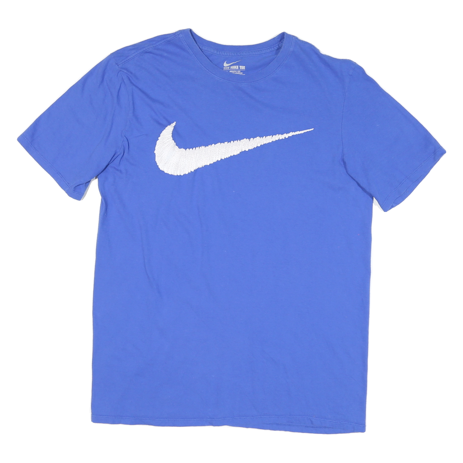 NIKE Mens Blue T-Shirt L Short Sleeve Crew Neck Cotton Blend Sportswear Refurbished - N/A refurbished available on Cerqular