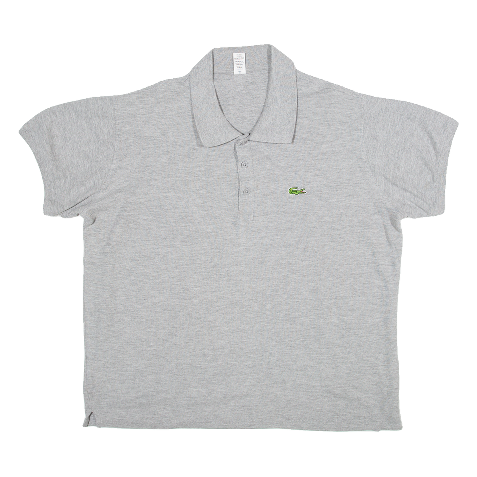 LACOSTE Mens Polo Shirt Grey XL Refurbished - N/A refurbished available on Cerqular