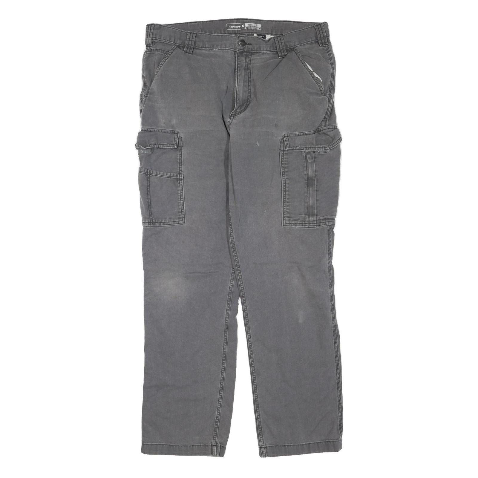 Buy CARHARTT Mens Regular Fit Cargo Jeans Grey Denim W36 L31 Workwear Durable Zip Refurbished - $57.19 CARHARTT Mens Regular Fit Cargo Jeans Grey Denim W36 L31 Workwear Durable Zip Refurbished - N/A refurbished available on Cerqular