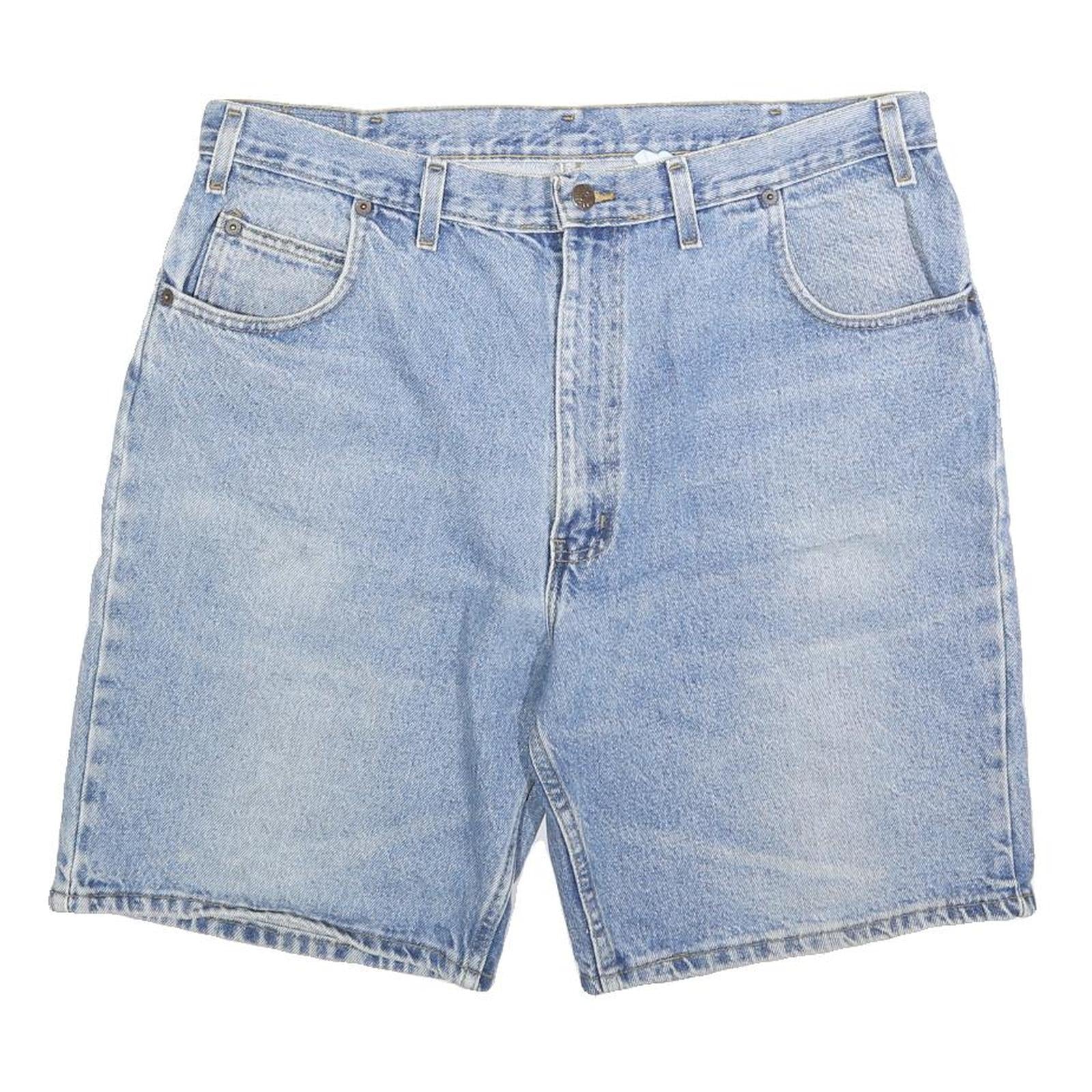 FADED GLORY Mens Denim Blue Shorts L W36 Classic Fit Cotton Blend Refurbished - N/A refurbished available on Cerqular