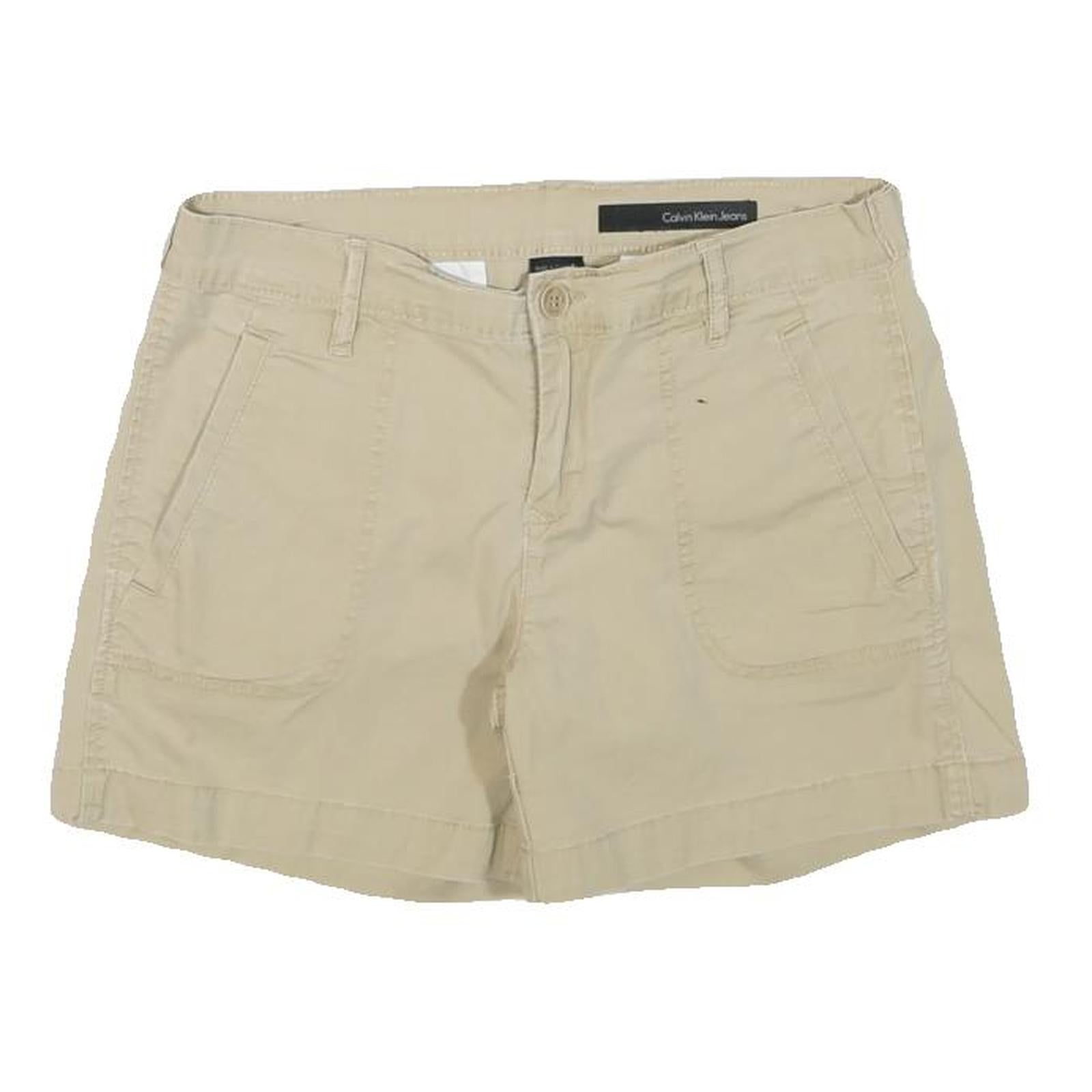 CALVIN KLEIN JEANS Womens Shorts Beige Casual Plain S W28 Summer Style Refurbished - N/A refurbished available on Cerqular