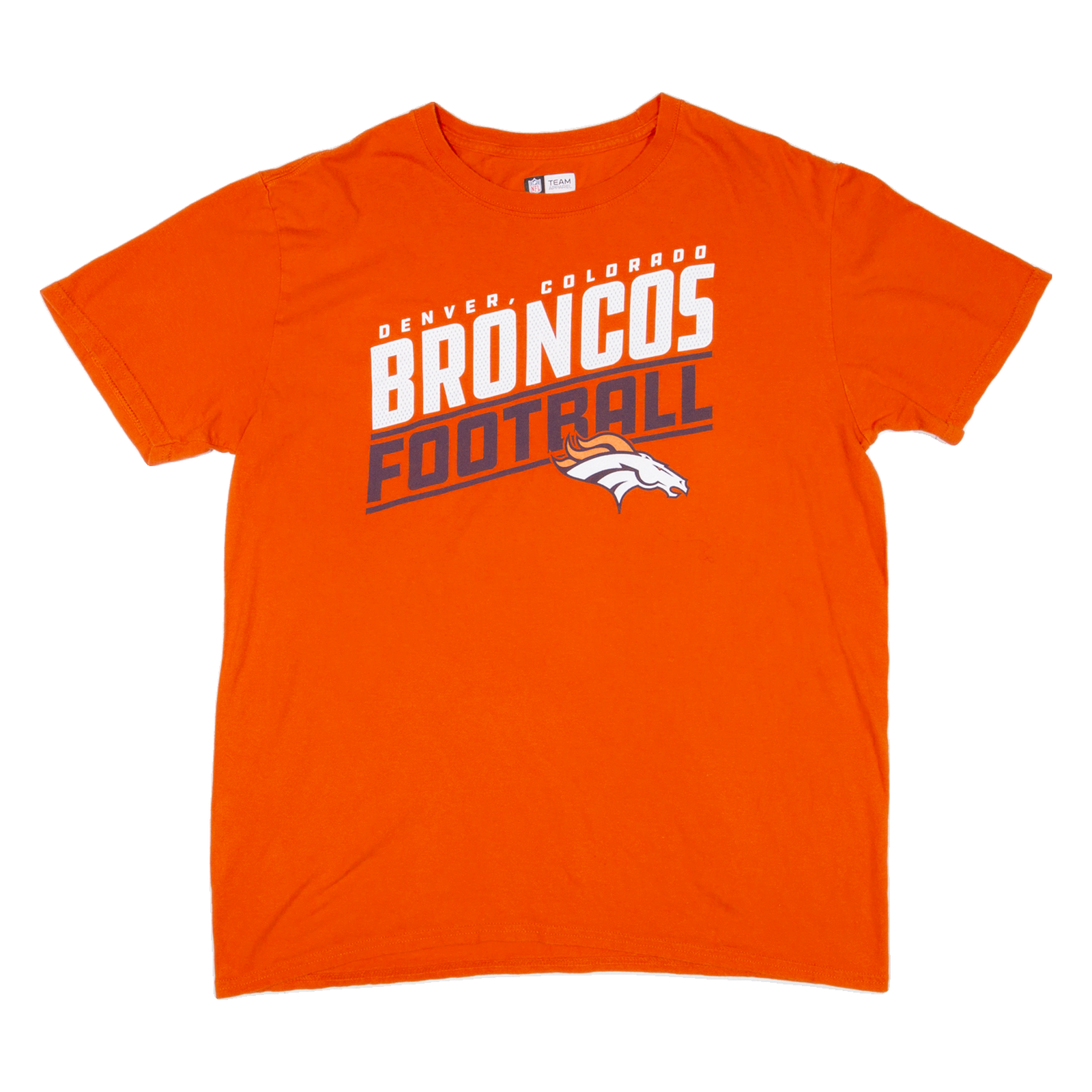 NFL Broncos Football Mens T-Shirt Orange USA L Refurbished - N/A refurbished available on Cerqular