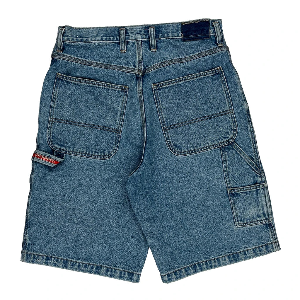 Union Bay Carpenter Shorts - 32W 10L Blue Cotton Refurbished - Thrifted (note: this is a term often used to describe second- refurbished available on Cerqular