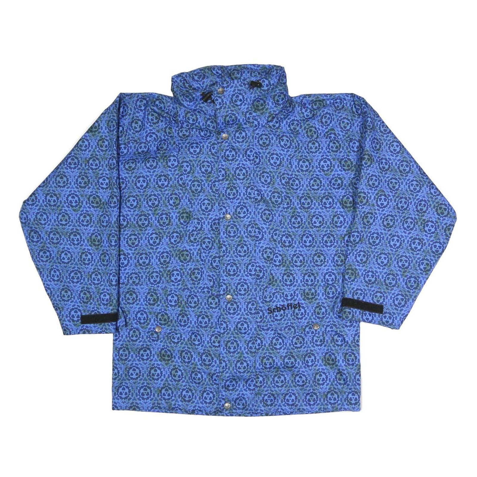 SCHOFFEL Mens Blue Outdoor Jacket S Polyester Blend Zip Printed Lightweight Refurbished - N/A refurbished available on Cerqular