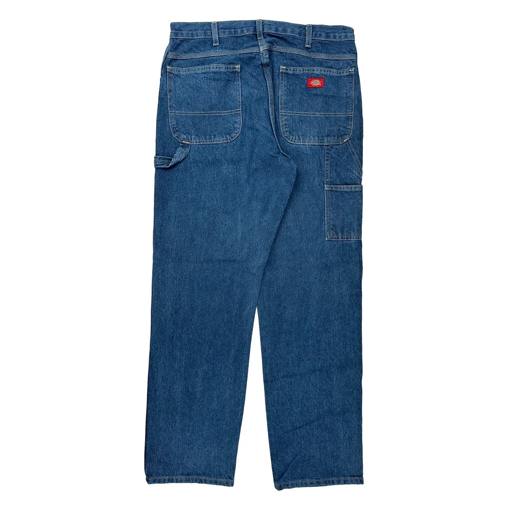 Dickies Carpenter Jeans - 34W 31L Blue Cotton Refurbished - Thrifted (note: this is a term often used to describe second- refurbished available on Cerqular