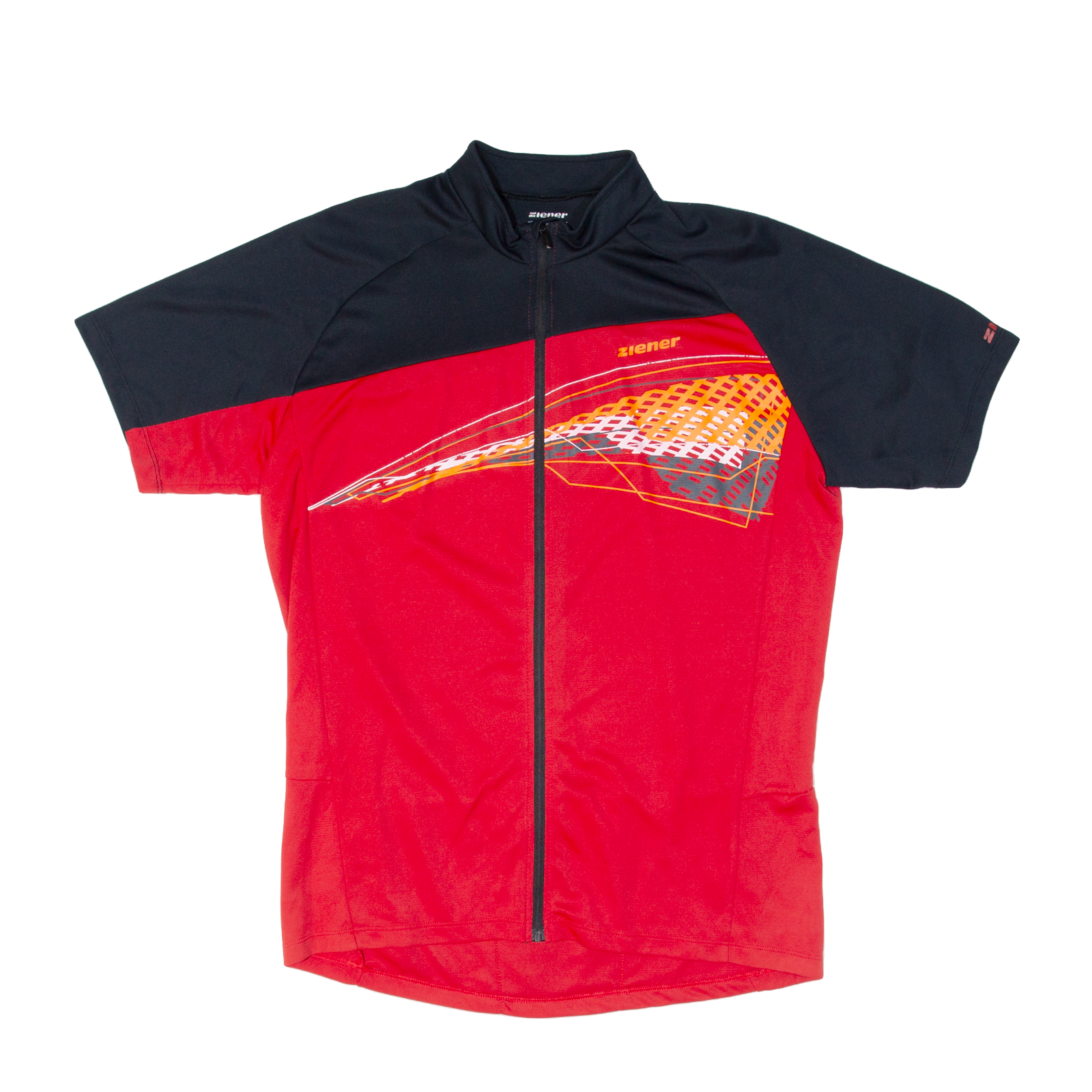 ZIENER Cycling Full Zip Mens Jersey Red XL Refurbished - N/A refurbished available on Cerqular