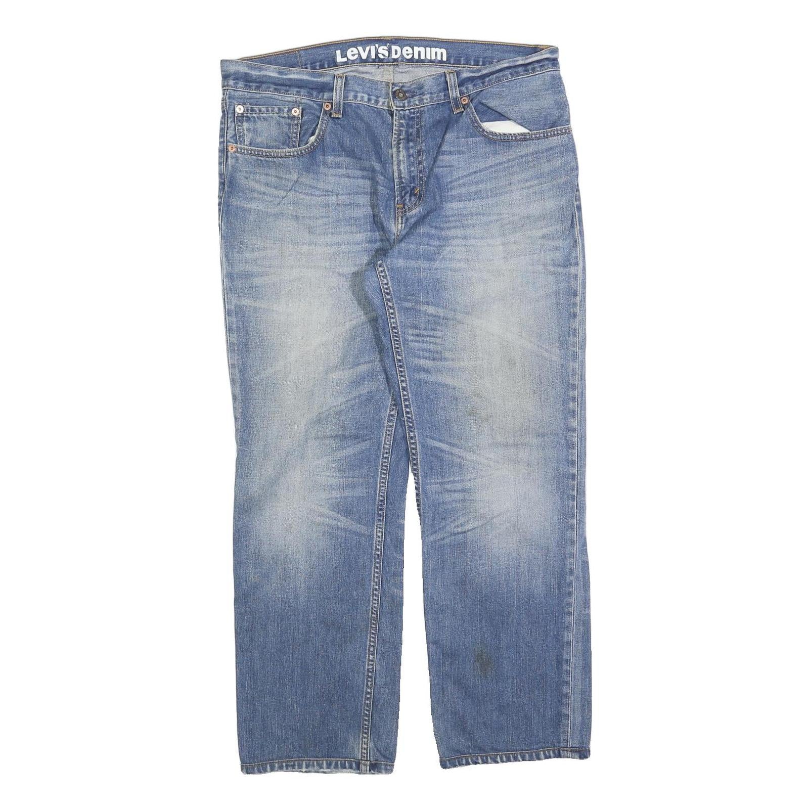 LEVI'S 503 Mens Jeans Blue Regular Straight Denim Medium W36 L28 Classic Fit Refurbished - N/A refurbished available on Cerqular