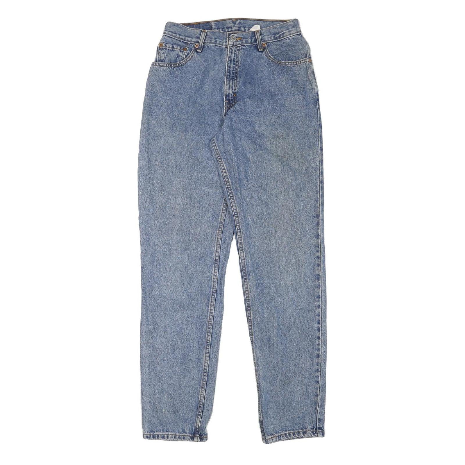 LEVI'S Womens Jeans Blue Relaxed Straight Denim Medium W26 L32 Cartoon Patch Refurbished - N/A refurbished available on Cerqular