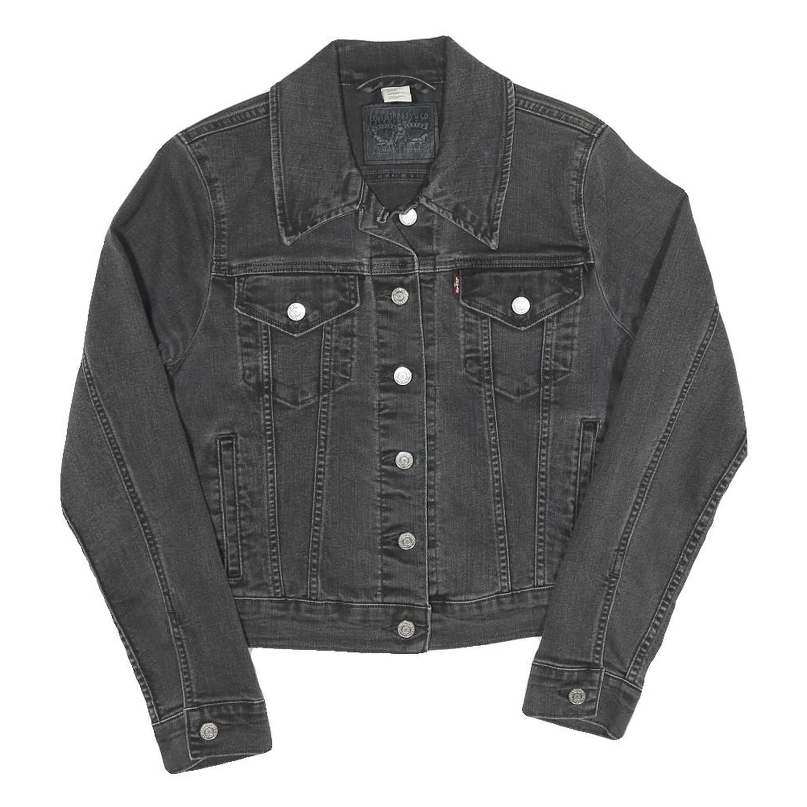 Buy LEVI'S Womens Black Denim Jacket M Cotton Blend Classic Button Closure Refurbished - $68.89 LEVI'S Womens Black Denim Jacket M Cotton Blend Classic Button Closure Refurbished - N/A refurbished available on Cerqular