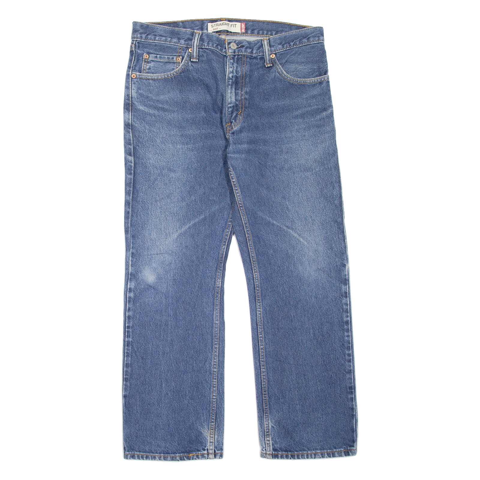 LEVI'S 505 Jeans Mens Blue Regular Straight Stone Wash W34 L29 Refurbished - N/A refurbished available on Cerqular