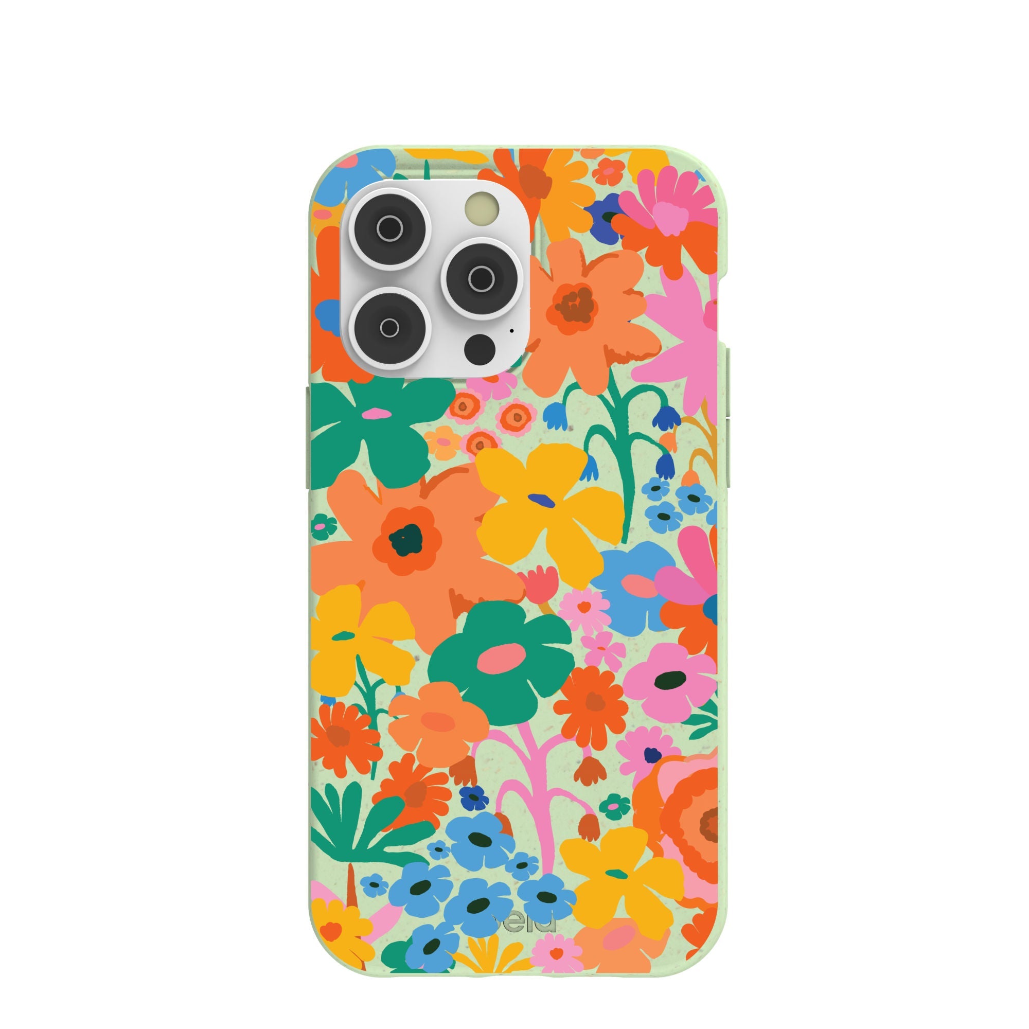 Sage Green Bright Spring iPhone 14 Pro Max Case Refurbished - Pela Case refurbished available on Cerqular