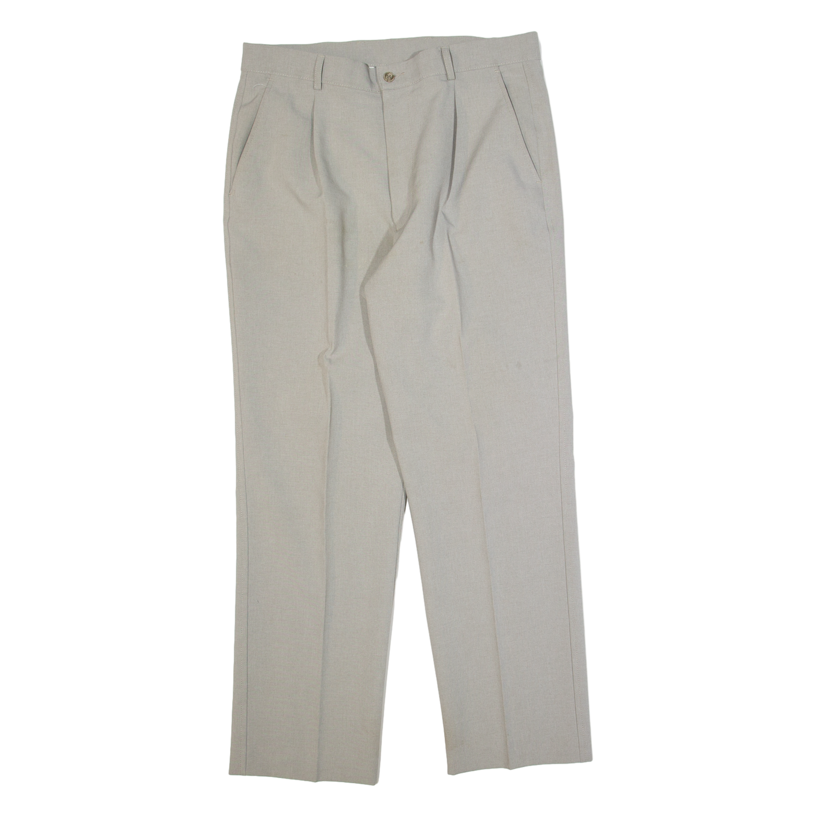 FARAH Chino Mens Trousers Grey Regular Straight W34 L28 Refurbished - N/A refurbished available on Cerqular