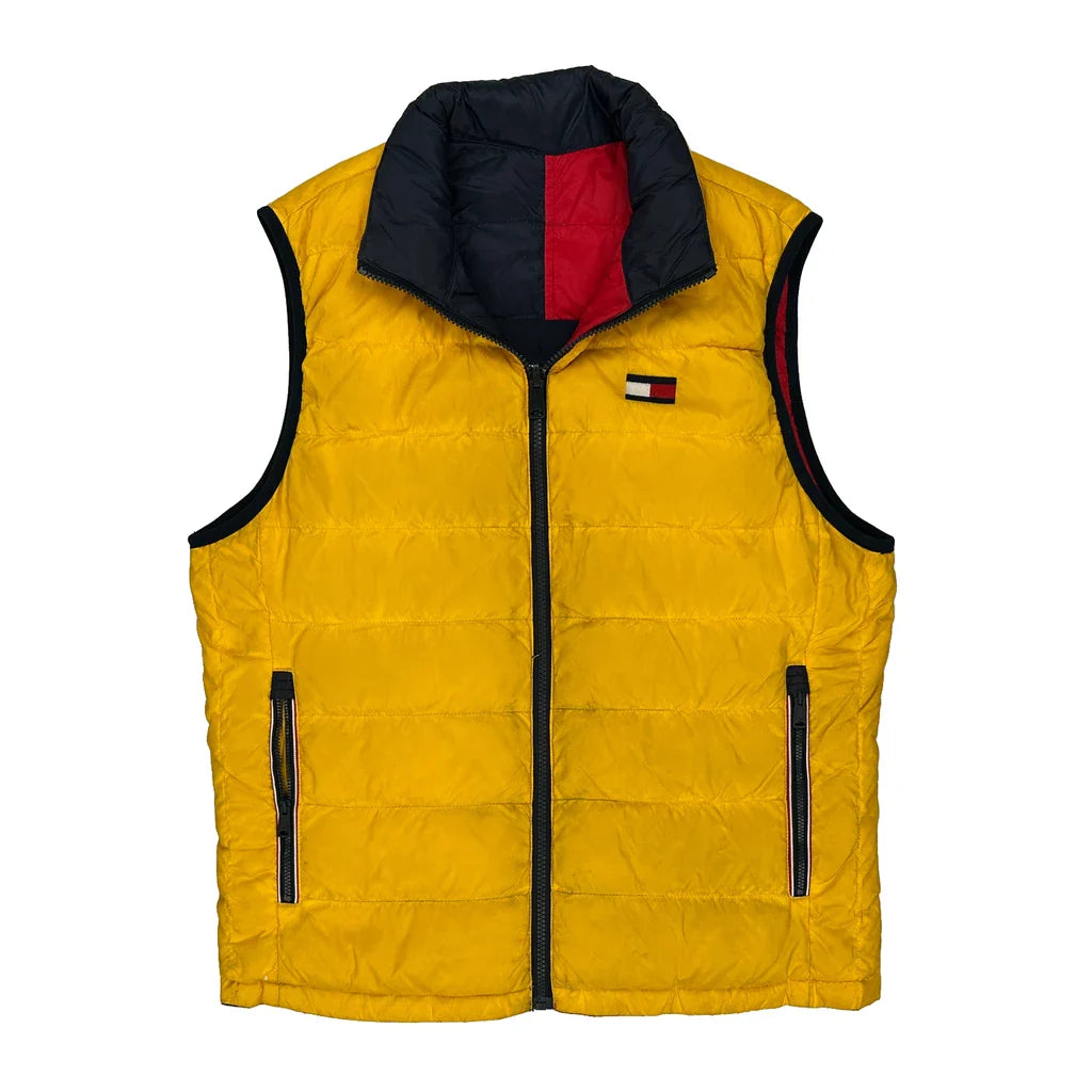 Buy Tommy Hilfiger Puffer - Small Yellow Polyester Refurbished - $60.29 Tommy Hilfiger Puffer - Small Yellow Polyester Refurbished - Thrifted (note: this is a term often used to describe second- refurbished available on Cerqular