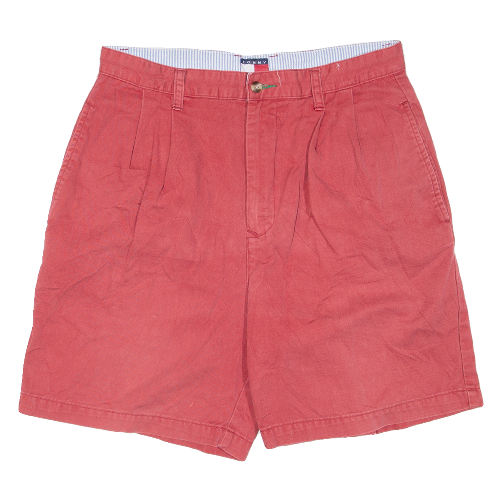 TOMMY HILFIGER Mens Chino Shorts Red M W31 Refurbished - N/A refurbished available on Cerqular