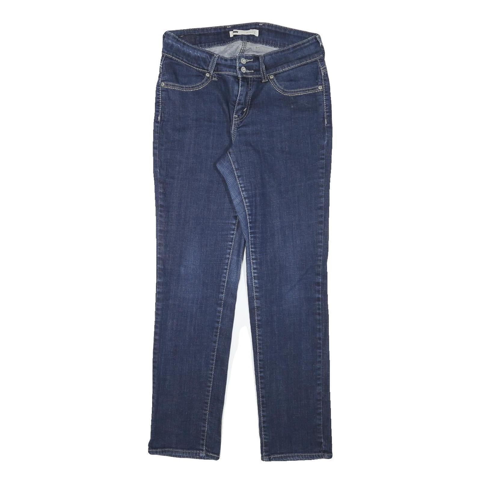 LEVI'S Womens Regular Fit Blue Denim Jeans W29 L28 Classic Cotton Blend Zip Refurbished - N/A refurbished available on Cerqular