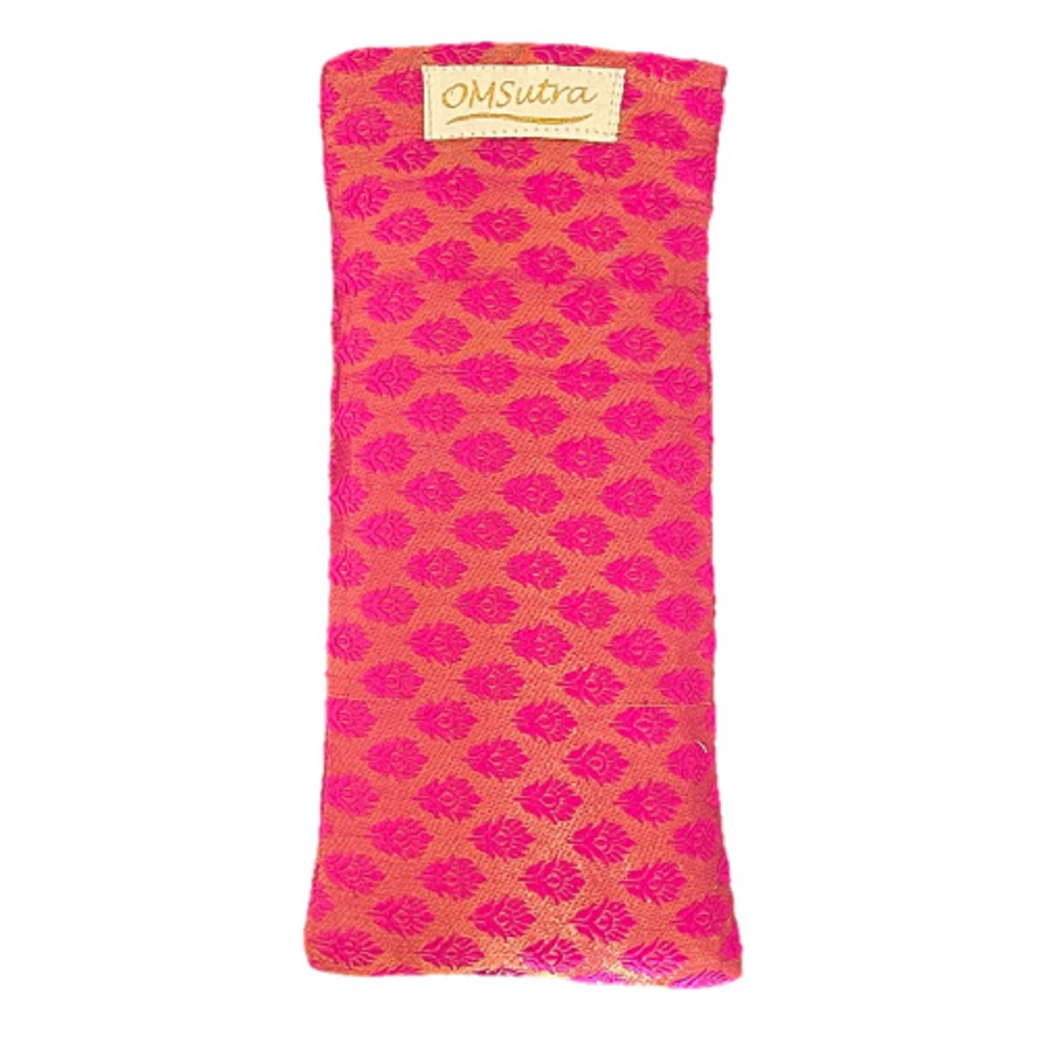 OMSutra Floral Silk Eye Pillow | Color: Red Refurbished - N/A refurbished available on Cerqular