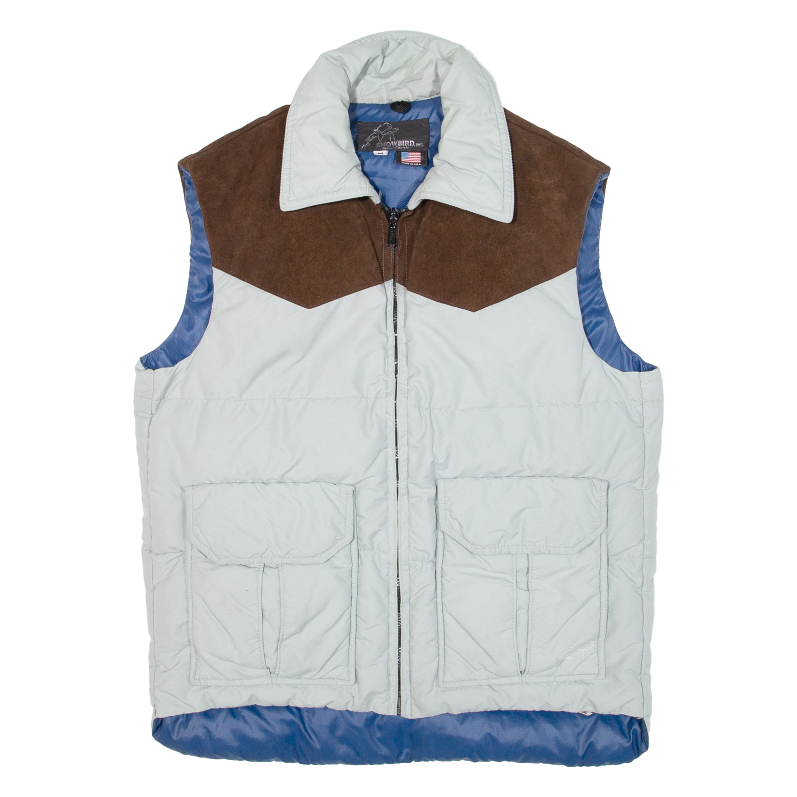 SNOWBIRD Insulated Mens Puffer Gilet Grey Nylon M Refurbished - N/A refurbished available on Cerqular