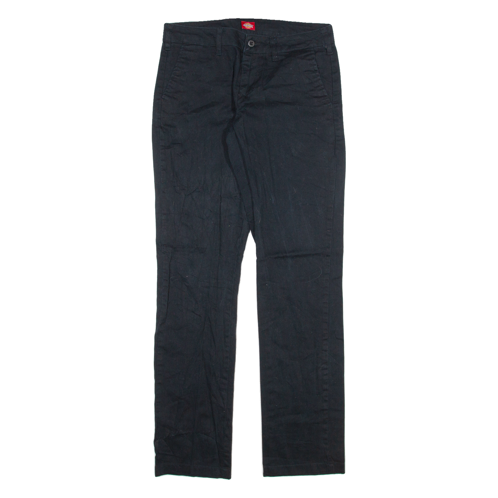 DICKIES Womens Trousers Black Slim Straight W30 L30 Refurbished - N/A refurbished available on Cerqular