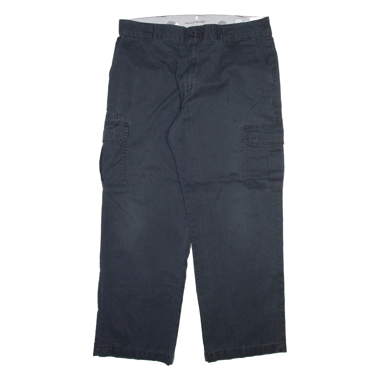 DICKIES Cargo Mens Trousers Grey Relaxed Straight W38 L32 Refurbished - N/A refurbished available on Cerqular